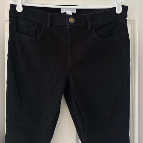 Women's LOFT brushed Black Jeans Size 8 - Picture 4 of 8